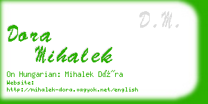 dora mihalek business card